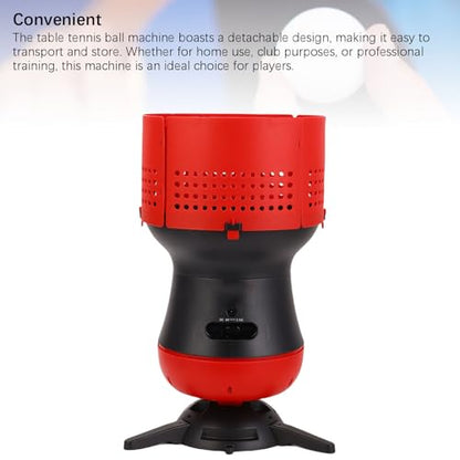 Multi Function Table Tennis Ball Machine 80 Ball Capacity Auto Robot Wireless Remote Adjustable Speed Frequency Spin Angle Home Club Professional Training Beginners