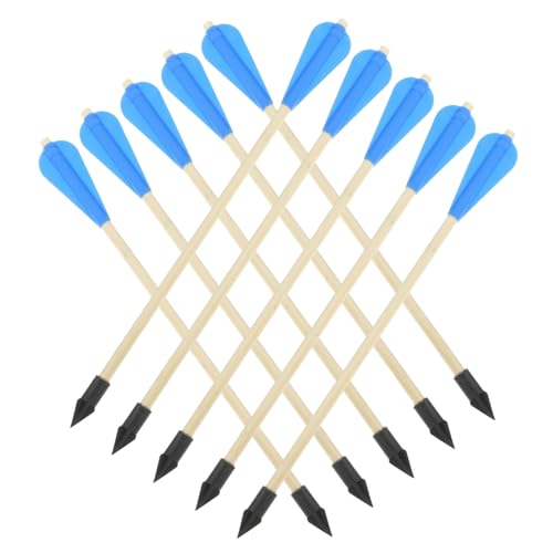 10pcs Wooden Rubber Tip Toss Pot Arrows Colored Arrow for Party Game Hand-Eye Coordination Training for Boys