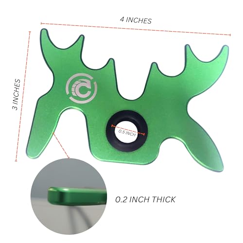 Slip-On Portable Aluminum Moosehead Bridge Cue Rest - color: Green