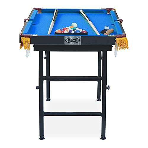 RACK Leo 4-Foot Folding Billiard/Pool Table – Space-Saving Indoor Game Table
