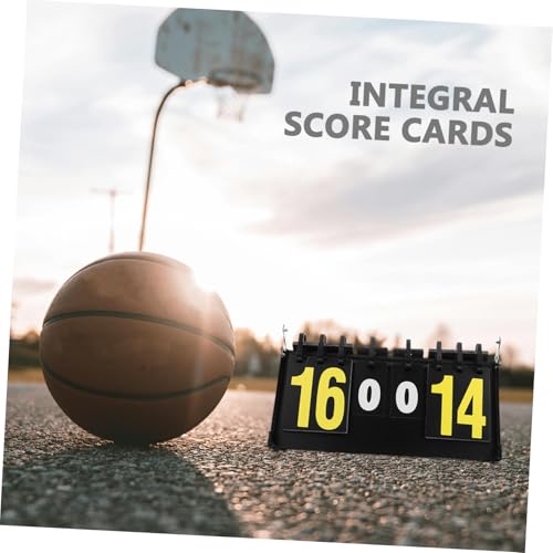Luxshiny Portable Flip Scoreboard for Basketball and Softball, Reusable Competition Score Keeper with Desktop Tabletop Design for Sports and Coaching Use