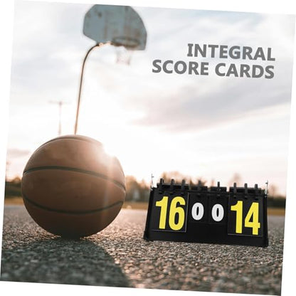 Luxshiny Portable Flip Scoreboard for Basketball and Softball, Reusable Competition Score Keeper with Desktop Tabletop Design for Sports and Coaching Use