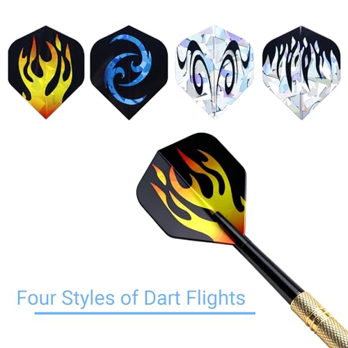 12 Pack Soft Tip Darts Set 14 Grams Darts Soft Tip Set Kit Professional Darts with Drat Flights and Soft Tips for Dartboard