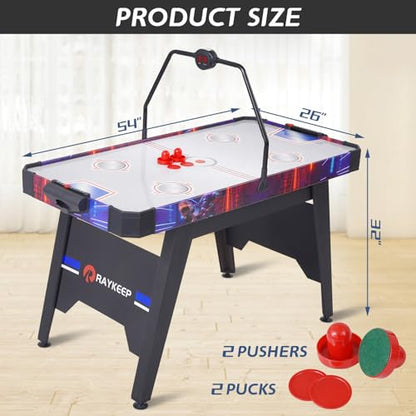 Air Hockey Pushers and Air Hockey Pucks, Indoor Games Goal Handles Paddles Replacement Accessories Set for Game Tables Equipment - color: Black-red