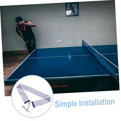 Abaodam Portable Table Tennis Net Mesh Net and Post Kit for Outdoor Training Durable Easy Setup for Adults for Competition