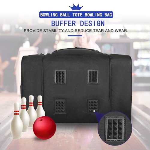 Goloni 1 Ball Bowling Bag for Men, Durable Bowling Tote with Padded Holder & Ventilated Shoe Compartment (Fits Size 14) - color: Purple