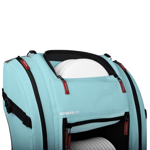 Axiom Discs Voyager Lite Backpack Disc Golf Bag (Choose Your Favorite Color) - color: Blue/Gray, style: V2