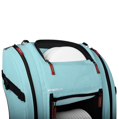 Axiom Discs Voyager Lite Backpack Disc Golf Bag (Choose Your Favorite Color) - color: Blue/Gray, style: V2