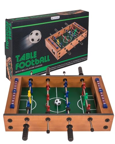 Wooden Tabletop Football, Kicker, ca. 33 x 21 cm
