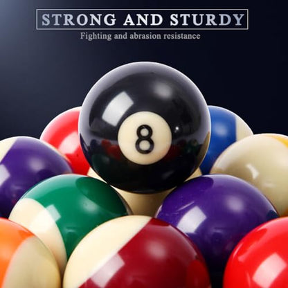 East Eagle Billiard/Pool Balls, Complete 16 Balls Set (2-1/4 Inch)