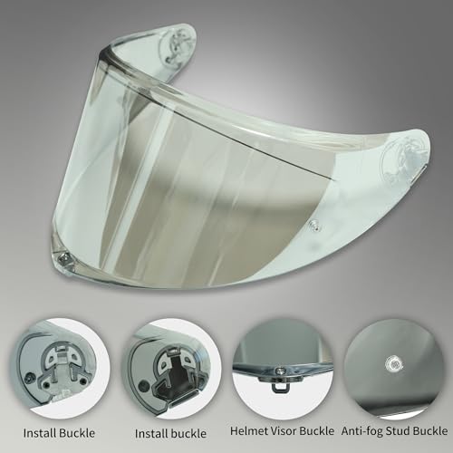 AGV K6 and K6S Visor (Aurora Silver) - color: Aurora Silver
