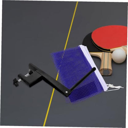 Portable Table Tennis Net and Post Set with Elastic Mesh for Indoor and Outdoor Use Table Tennis Conversion Top with Stable Ball Control and Easy Installation