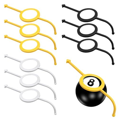 9 Pcs Billiards Training Aids, Pool Cue Shot Aiming Trainer | Practice accessories for standard 2-1/4 inch pool balls, cue shot aiming, billiards drills, beginner and intermediate players