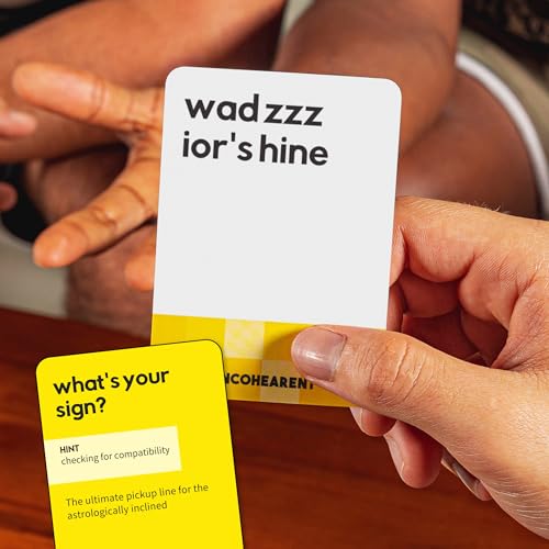 Incohearent by Relatable – Guess the Gibberish Party Game for Adults, Funny Card Game Activity for Groups, Bachelorette Party Favorite, Summer Fun for Game Night, Travel-Friendly with 300 Cards - style: Core Game