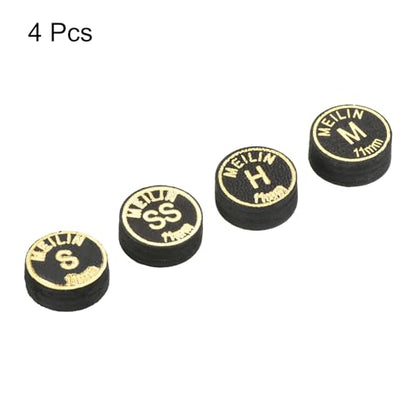PATIKIL Pool Cue Tips Kit, Multiple Layer Pool Billiard Cue Tips Laminated Glue-on Snooker Stick Tip Billiard Accessories - size: 11mm