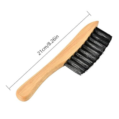 Billiards Pool Table and Rail Brus, Wooden Pool Table and Rail Brush Set, Billiard Pool Table Nylon Bristle Brush 9" Natural Wood Handle - Billiards Pool Snooker Accessories