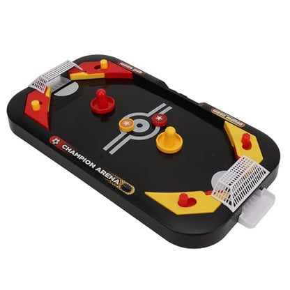 Air Hockey Table, 2 in 1 Portable Compact 2 Player Mini Hockey Game, Competitive Tabletop Puck Game with Modes and Accessories for Kids Teens Adults Family