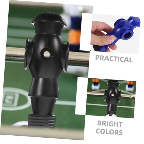 POPETPOP 4Pcs Foosball Player Figurines Replacement for Table Football Game PP Resin Material Wear-Resistant Soccer Player Statues for Standard Desktop Soccer Table Rods