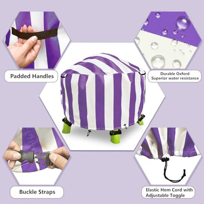 Water Table Cover Spiralin' Seas Waterpark Outdoor Sand Water Play Table Cover 34X34X18 inch-(Cover only)-Purple - color: Purple