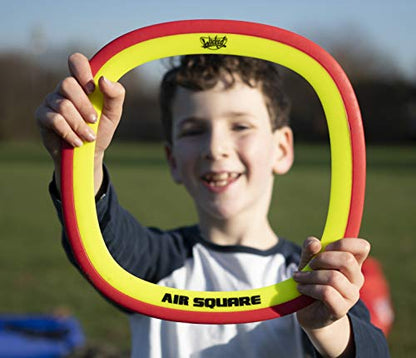 Wicked Air Square. Special Square Shape Designed Flying Disc. Durable & Flexible Rubber Disc Which Flies Smoother and Longer Distance. Easy to Throw & Catch! Not Your Normal Flying Disc! Blue Or Red