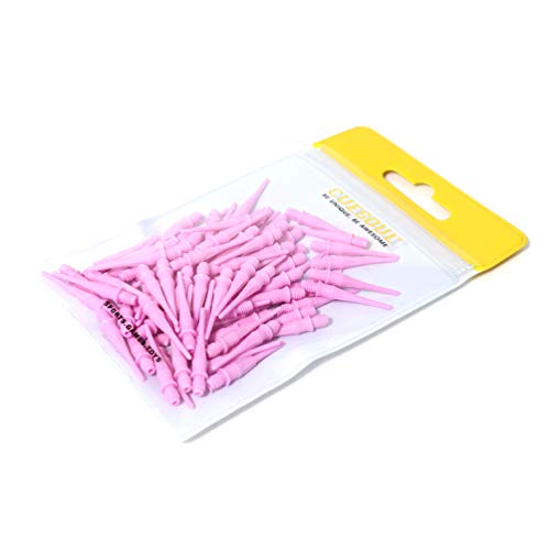 CUESOUL Touch-Point Soft Dart Tip Point with Touch Dart Case Tool for Dart Tip Replacement and Dart Tip Remove - color: Pink