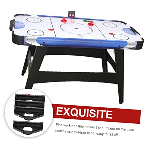 4Pcs Tabletop Hockey Score Keepers with Table Balls Essential Score Counting Units for Air Hockey and Table Games Accurate Scoring Accessories for Family Fun