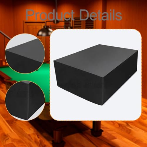 Pool Table Cover Furniture Covers Heavy Duty High Performance Billiard Table Dust Cover, 8 ft - size: 8 ft
