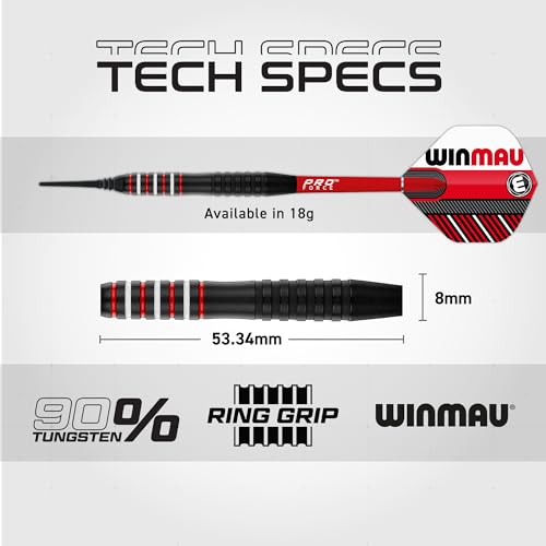 WINMAU Rookie Blue Softip (Plastic Tips) Brass Darts Set | Single or Multi Sets | Includes Flights and Shafts (Stems) | Exclusive Darts Booklet | Blue, Red and Green | - color: Blue, Red and Green