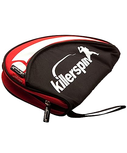 Killerspin - Ping Pong Paddle Case - Table Tennis Racket Bag - Professional Table Tennis Equipment - Durable and Drop Resistant Paddle Racket Safe Case - color: Red & Black