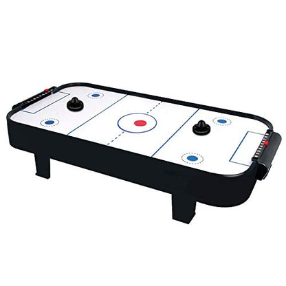 ONE250 Air Hockey Pushers and Red Air Hockey Pucks, Goal Handles Paddles Replacement Accessories for Game Tables (4 Striker, 4 Puck Pack) - color: Black