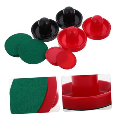 Toddmomy Air Hockey Table Accessories Set 2 Mini Ice Hockey Pucks Portable Tabletop Game Supplies for Boys and Girls and Adults for Indoor Parties and Family Fun