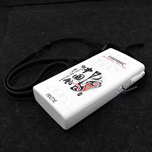CUESOUL ANTIE Hard Dart Case with Peking Opera Mask Design and Dart Flights Case for Your Choice - color: Dart Case-White