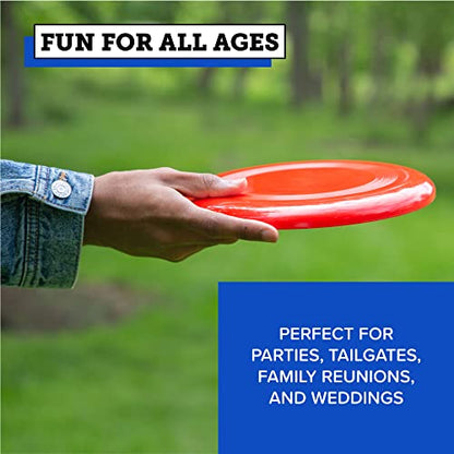 Play Platoon Bottle Jam Flying Disc Game for Teens & Adults to Play Outdoors - Yard Set Tailgate Party Game for Backyard and Beach - color: Traditional