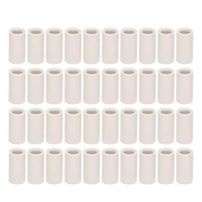 Billiard Cues Tips Portable Fiber Pool Cue Ferrules Slip On Universal Replacement Tip Parts Stick Repair Accessories Repairing Tool No Glue or Tools Required, 40 PCS White - size: Medium