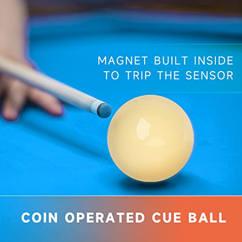 GSE Games & Sports Expert 2-1/4" Regulation Size Magnetic Pool Cue Ball. Standard Billiard Coin-Operated Cue Ball for Coin Operated Billiard Pool Tables (1-Pack/16-Pack) - style: Box of 16 Magnetic Cue Ball