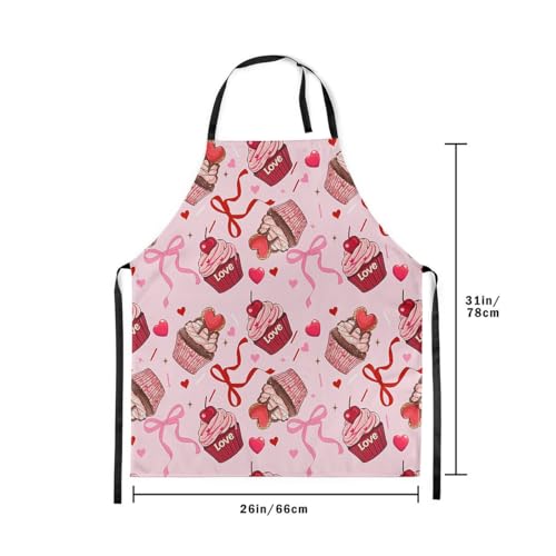 Castle Fairy Cute Rabbit Deer Kitchen Apron - color: Cake Pink Bow