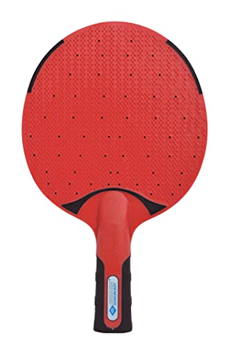Donic-Schildkröt Outdoor Tischtennis-Set, 2 wasserfeste, robuste, abwaschbare Kunststoffschläger, 3 Bälle, in praktischer Tragetasche