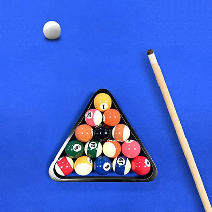 Solid Wood Pool Ball Rack Billiard Ball Triangle Rack, Pool Table Ball Holder Positioning Rack,2-1/4" Pool Ball Rack - color: Black