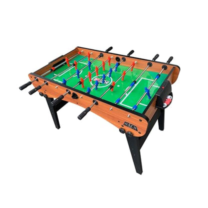 KICK Phoenix 55" Folding Foosball Table – Professional Full-Size Indoor Game Table - color: Brown