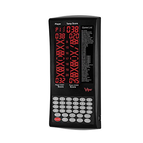 Viper ProScore Digital Dart Scorer Electronic Dartboard Scoreboard for Up to 8 Players, with 40 Game & Viper Laser Throw/Toe Line Marker, Battery Operated