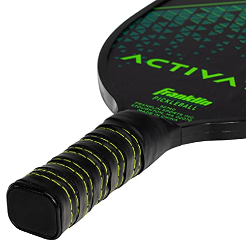 Franklin Sports Pickleball Paddle and Ball Set - Wooden Pickleball Rackets + Balls - Activator - USAPA Approved | Ball Set - style: 4 Player Set - Blue/Green