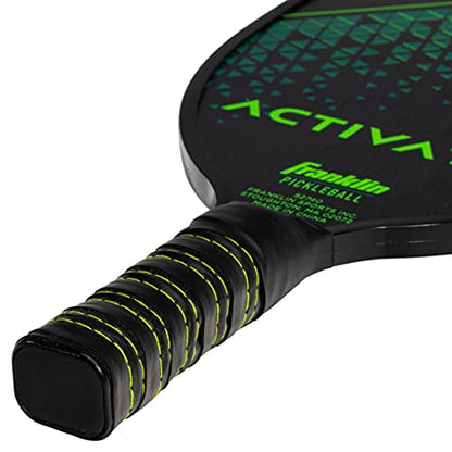 Franklin Sports Pickleball Paddle and Ball Set - Wooden Pickleball Rackets + Balls - Activator - USAPA Approved | Ball Set - style: 4 Player Set - Blue/Green