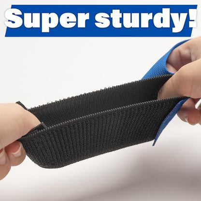 2PK Team Building Games for Work & Field Day Birthday Party, Outdoor Activities, Backyard Games Party, Relay Races for Family - Adjustable Nylon Cooperative Bands with Carry Bag
