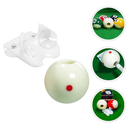 Professional Billiard Training Cue Ball with 16mm Inner Hole for Small Tip Pool Cue, Sturdy Practice Ball for American Billiards and Pool Table Training