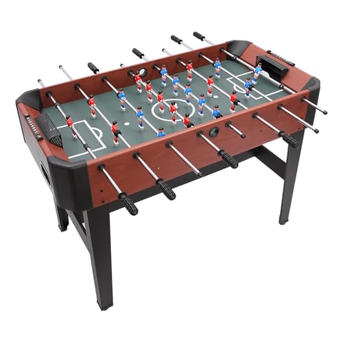 Foosball Table for Home, 47 Inch Soccer Table Game with 8 Rod Design, Indoor Table Soccer Game Set, Heavy Duty Wood Football Table for Game Room, Family Entertainment Arcade Table