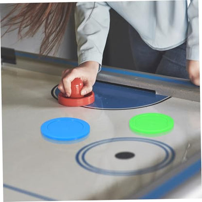 LIOOBO 5pcs Mini Air Hockey Pucks Smooth Replacement Pucks for Tabletop Hockey Game Compact Design for Boys and Girls and Adults Fun Indoor Game Accessories Suitable for Home and Office