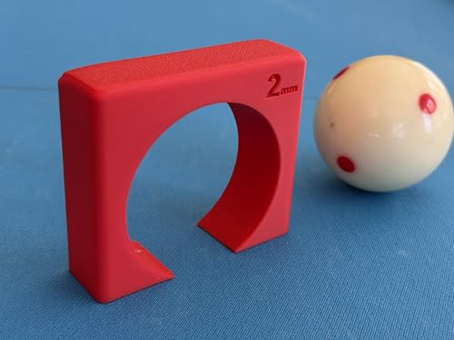 Pool Stroke & Aim Trainer, 3 Available Sizes- 2mm, 4mm, and 6mm Ball Clearance, Billiards Tunnel Trainers - size: 2mm only