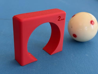 Pool Stroke & Aim Trainer, 3 Available Sizes- 2mm, 4mm, and 6mm Ball Clearance, Billiards Tunnel Trainers - size: 2mm only
