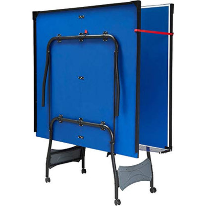 Cirocco Foldable 4 Piece Ping Pong Table Tennis Set with Net, Paddles, Balls - Tournament Size, Quick Setup, Playback Mode