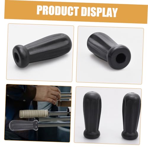 ibasenice 2pcs Plastic Foosball Table Handle Grips and Comfortable End Caps for Table Soccer Rods Replacement